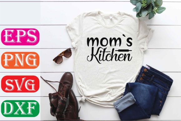 Kitchen Svg Design. Mom’s Kitchen Graphics