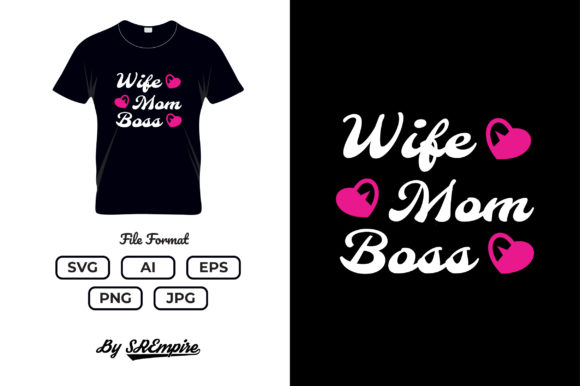 Mother's Day Typography T-shirt - 01