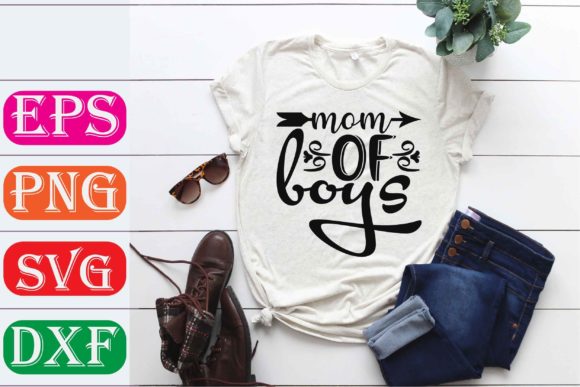 Mother Svg Design. Mom of Boys